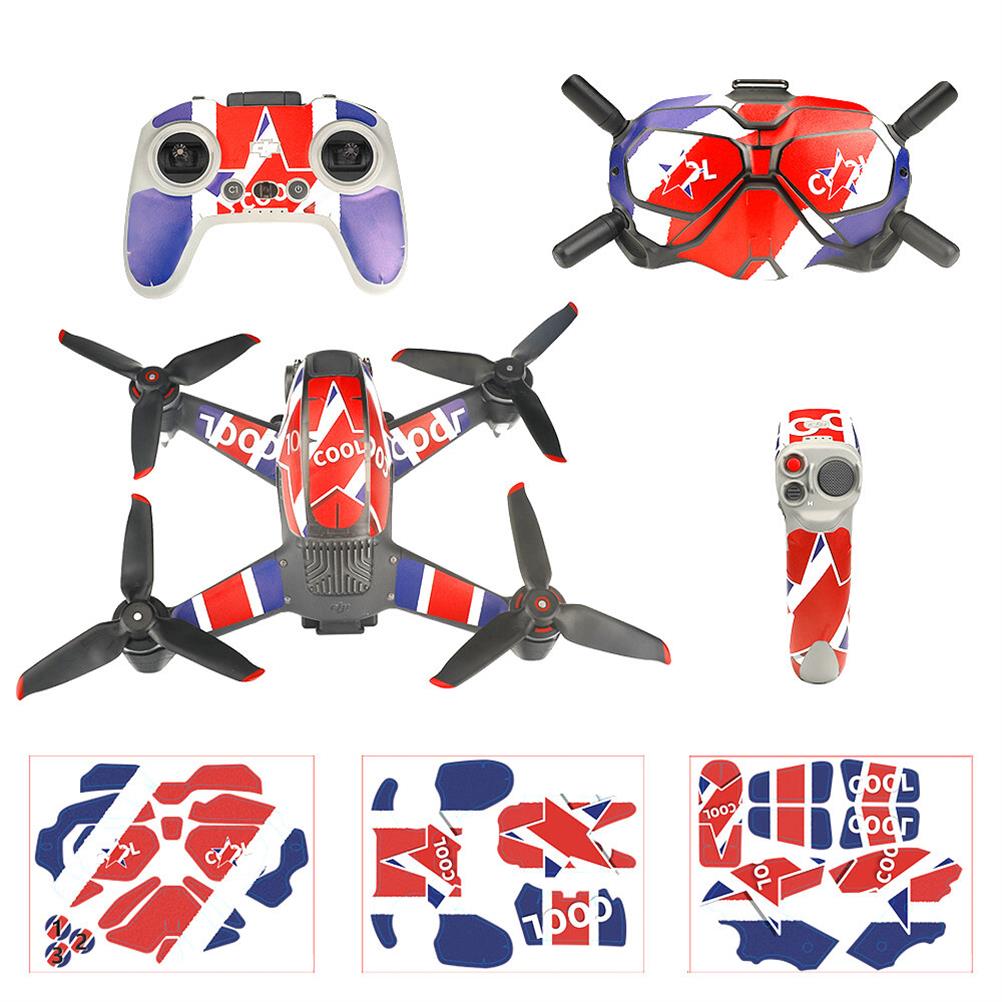 RC1850002 1 - Colorful Sticker for DJI FPV Drone Goggles Remote Control Transmitter Rocker