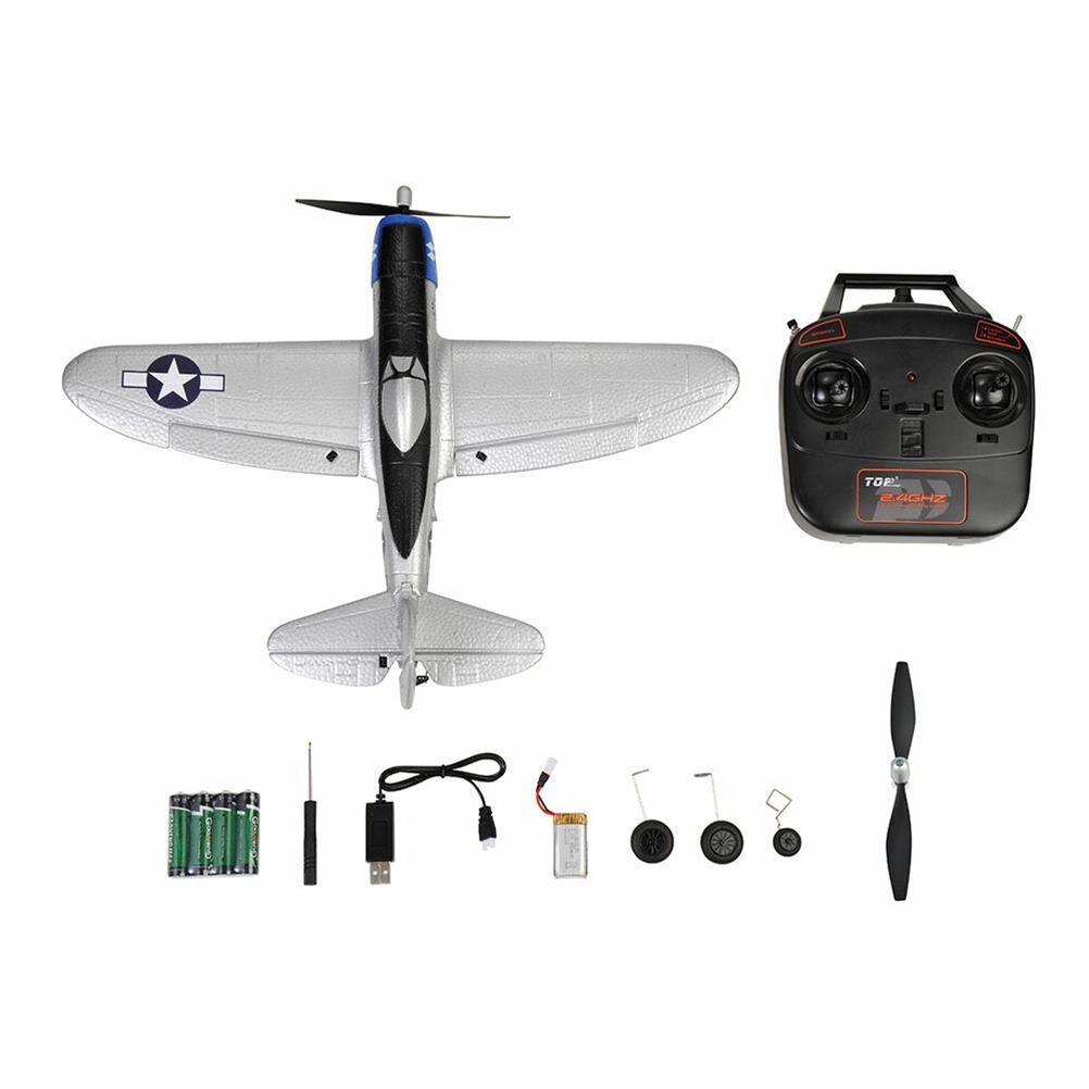 TOP RC HOBBY 402mm Mini P47 2.4G 4CH 6-Axis Gyro One Key Aerobatics U-Turn EPP Scaled Warbird RC Airplane RTF for Beginners Compatible OpenTX Transmitter - Image 10
