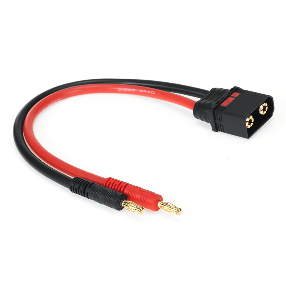 SKYBG1994220 - QS8 Male Plug to 4.0 Banana Plug 10AWG 250mm Charging Extension Cable