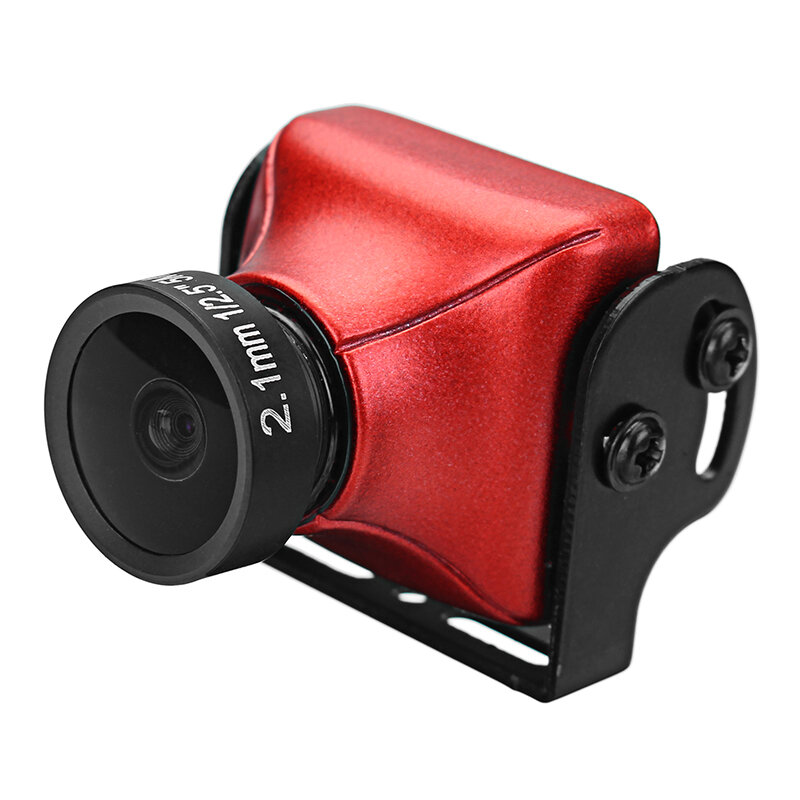 SKYBG1259982 - JJA-CM1200 1/3 CMOS 1200TVL Mini FPV Camera 2.1mm Lens 16:9 PAL/NTSC Black/Red For RC Drone