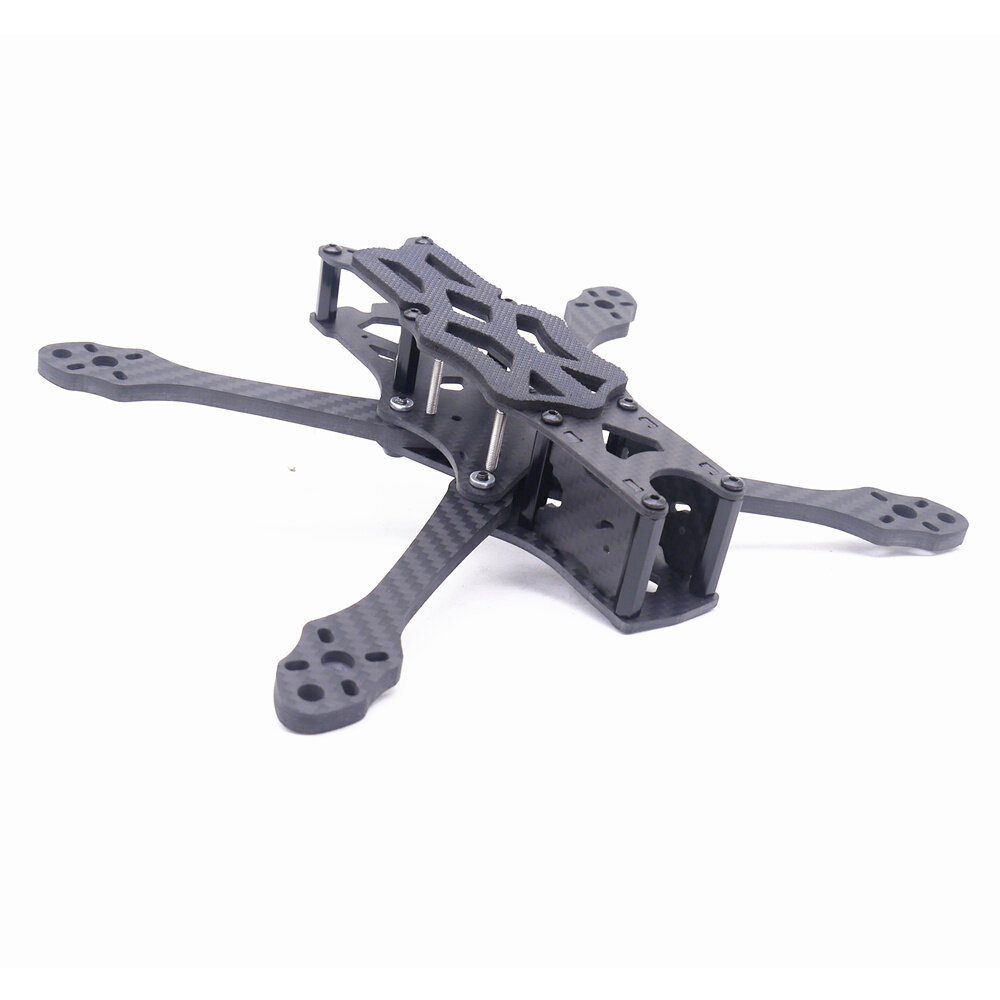 SKYBG1961518 - TEOSAW Turbo 5 223mm Wheelbase 5.5mm Thickness Arm X Type 5 Inch Frame Kit  Support DJI Air Unit for RC Drone FPV Racing