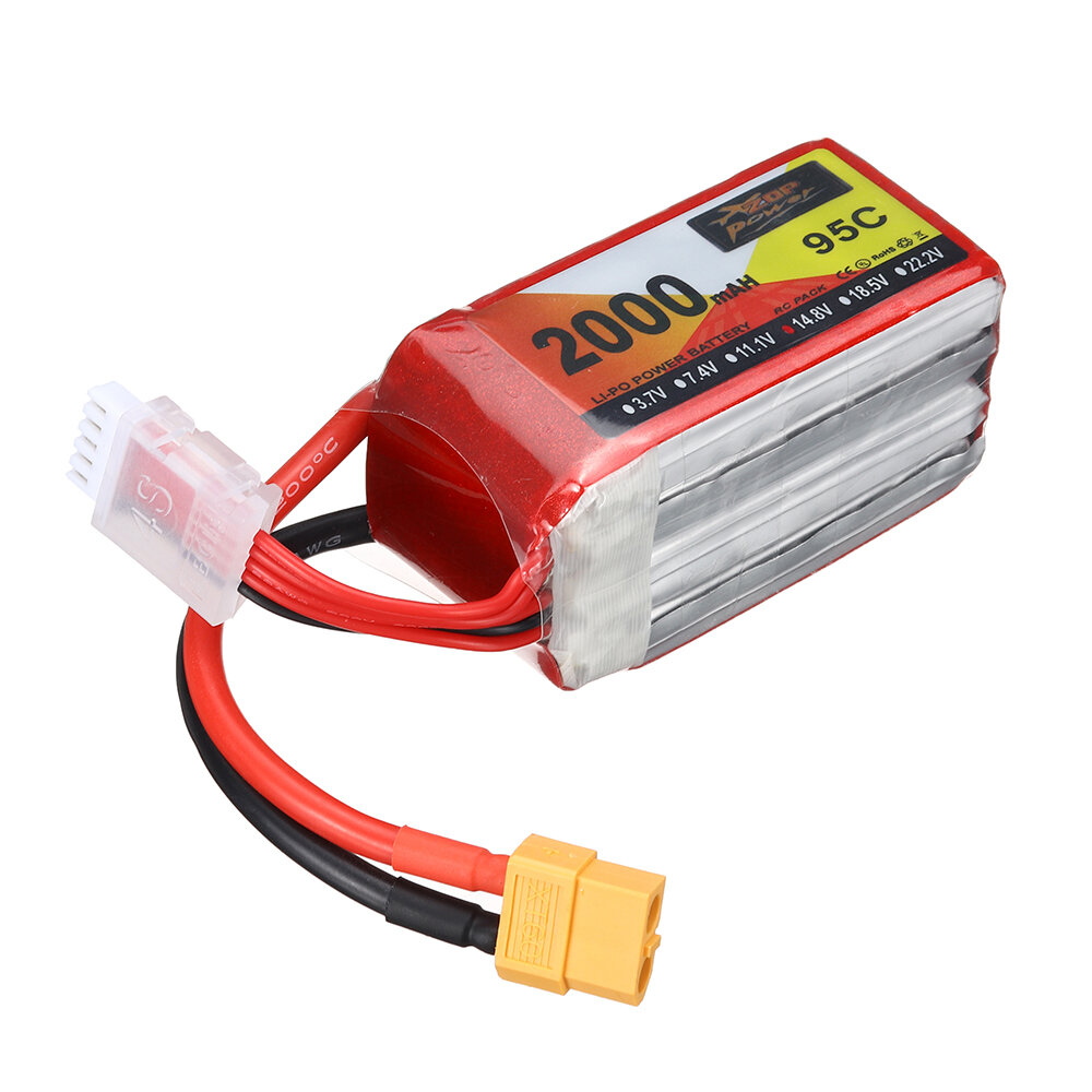 SKYBG1969367 - ZOP Power 14.8V 2000mAh 95C 4S LiPo Battery XT60 Plug for RC Drone