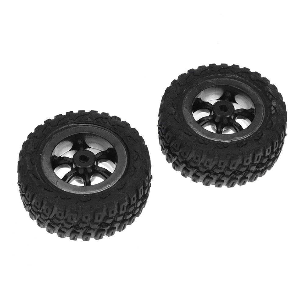 SKYBG1990296 - 2PCS Wltoys 284161 1/28 RC Car Parts Tires Wheels Glued 2133 Vehicles Models Spare Accessories