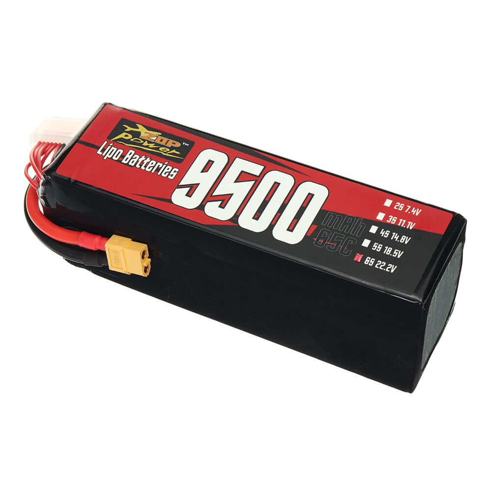 SKYBG1998172 - ZOP Power 6S 22.2V 9500mAh 65C 210.9Wh LiPo Battery XT60 Plug for Long Range RC Drone FPV Racing