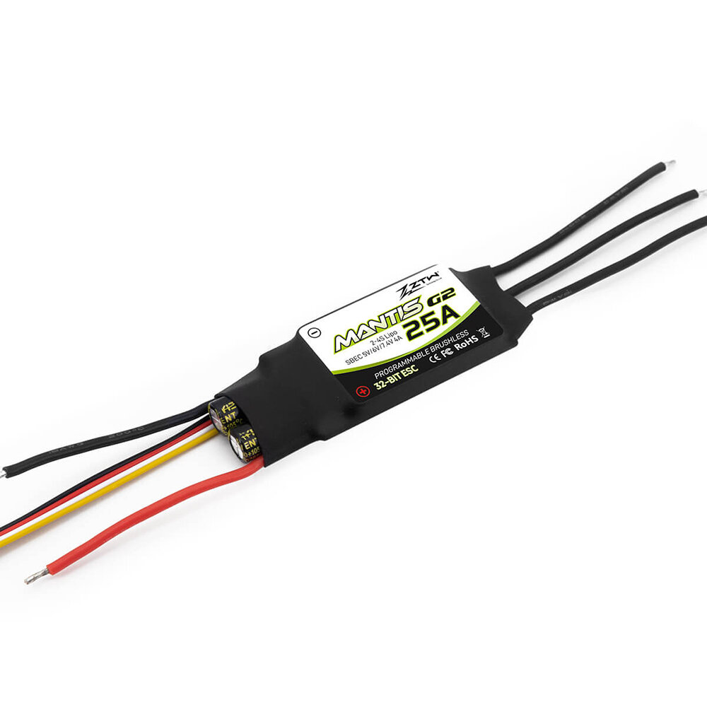 SKYBG1999505 - ZTW Mantis G2 25A New 32-Bit Brushless ESC