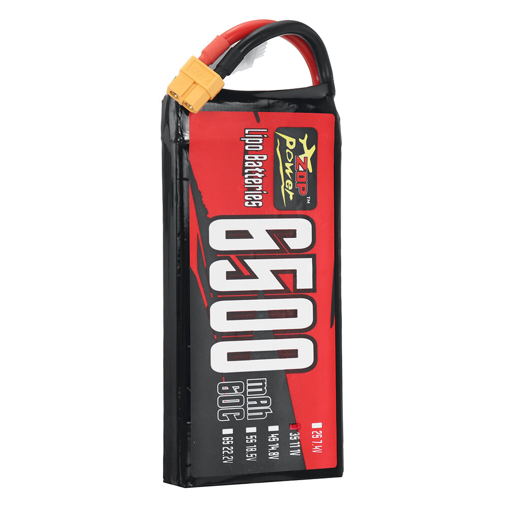 SKYBG2003109 - ZOP Power 3S 11.1V 6500mAh 60C 72.15Wh LiPo Battery XT60 Plug for RC Car Vehicles