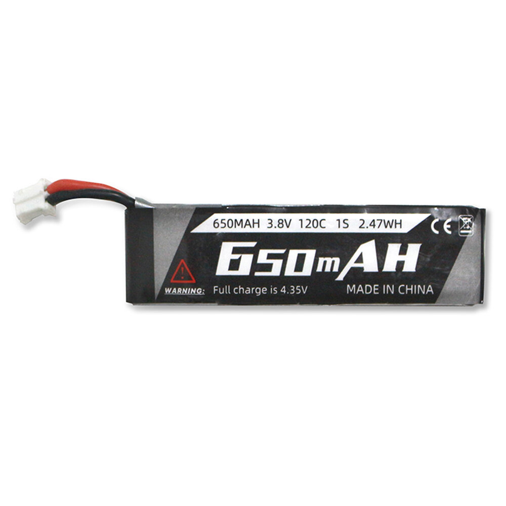 SKYBG2014711 - 3PCS EMAX 1S HV 3.8V 650mAh Lipo Battery PH2.0 for Emax Tinyhawk III PLUS Freestyle Tiny Whoop RC FPV Racing Drone