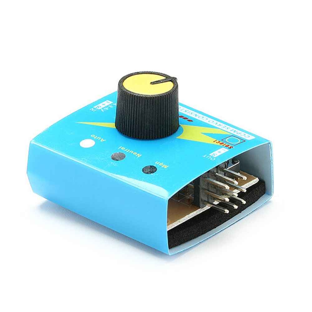 Servo Tester with Indicator Light, 4.2V to 6.0V, for RC Airplane, Third Gear Switch, Blue
