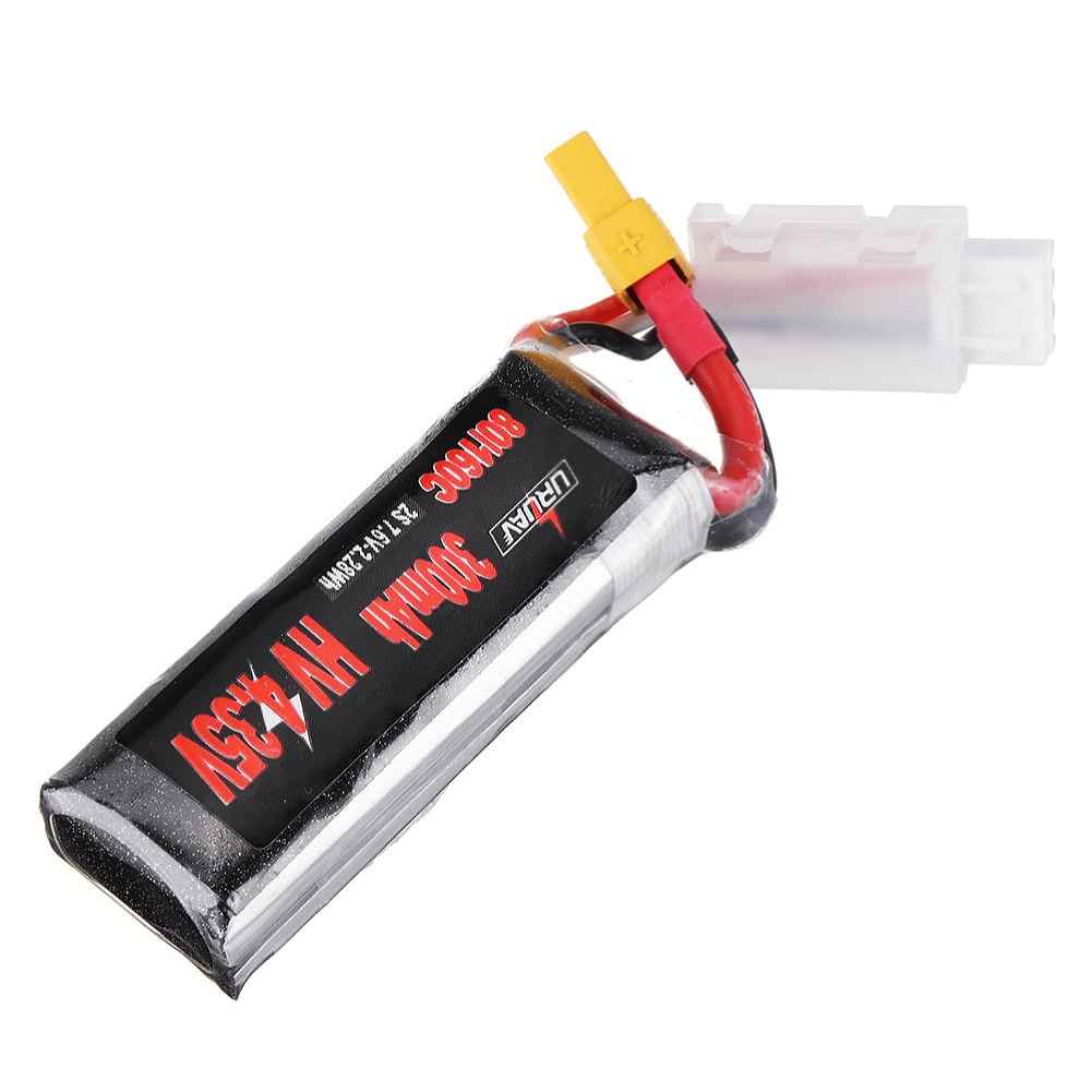 URUAV 7.6V 300mAh 80C/160C 2S HV Lipo Battery with XT30 Plug for BETAFPV Whoop Quadcopter, 4 Pack - Image 3