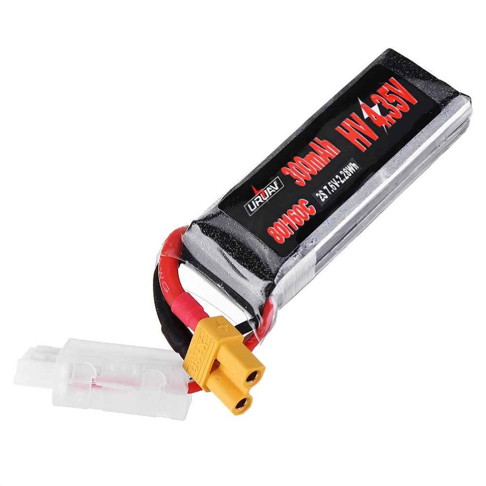 URUAV 7.6V 300mAh 80C/160C 2S HV Lipo Battery with XT30 Plug for BETAFPV Whoop Quadcopter, 4 Pack - Image 7