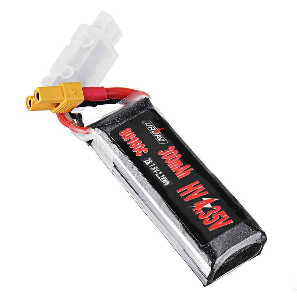 URUAV 7.6V 300mAh 80C/160C 2S HV Lipo Battery with XT30 Plug for BETAFPV Whoop Quadcopter, 4 Pack - Image 8