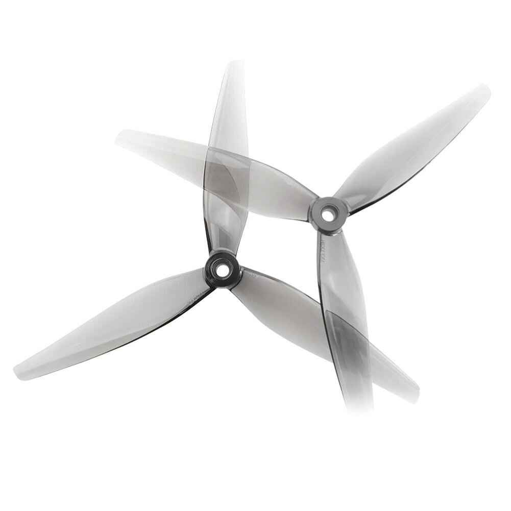 HQProp 7X3.7X3 7-Inch 3-Blade Propeller, Polycarbonate, for Long Range RC FPV Racing Drones, 6 Pairs, Grey - Image 2