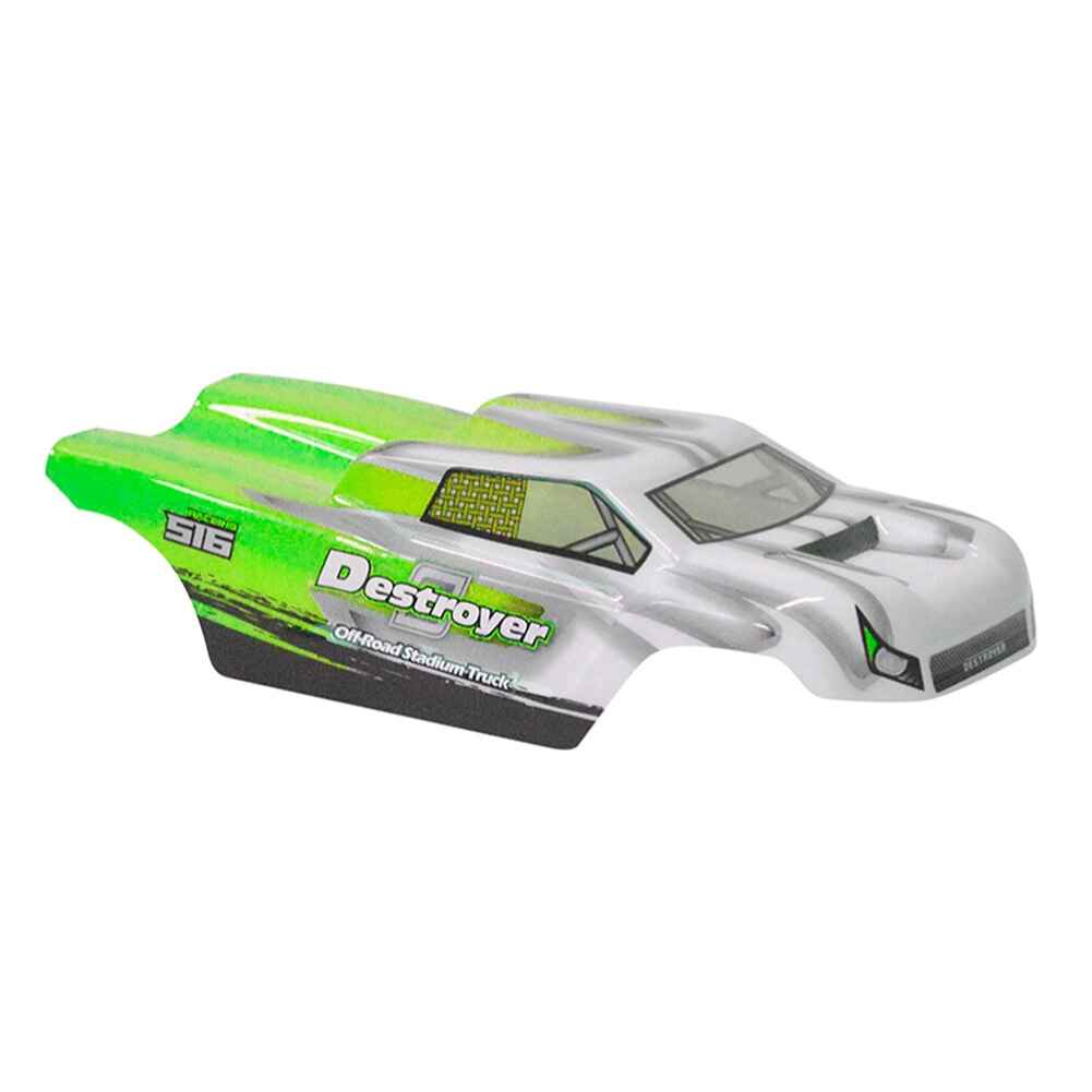 HBX M16066/M16067 Body Shell with Sticker for 1/16 RC Car, Orange and Green, Compatible with HBX 16890/16890A Models - Image 4