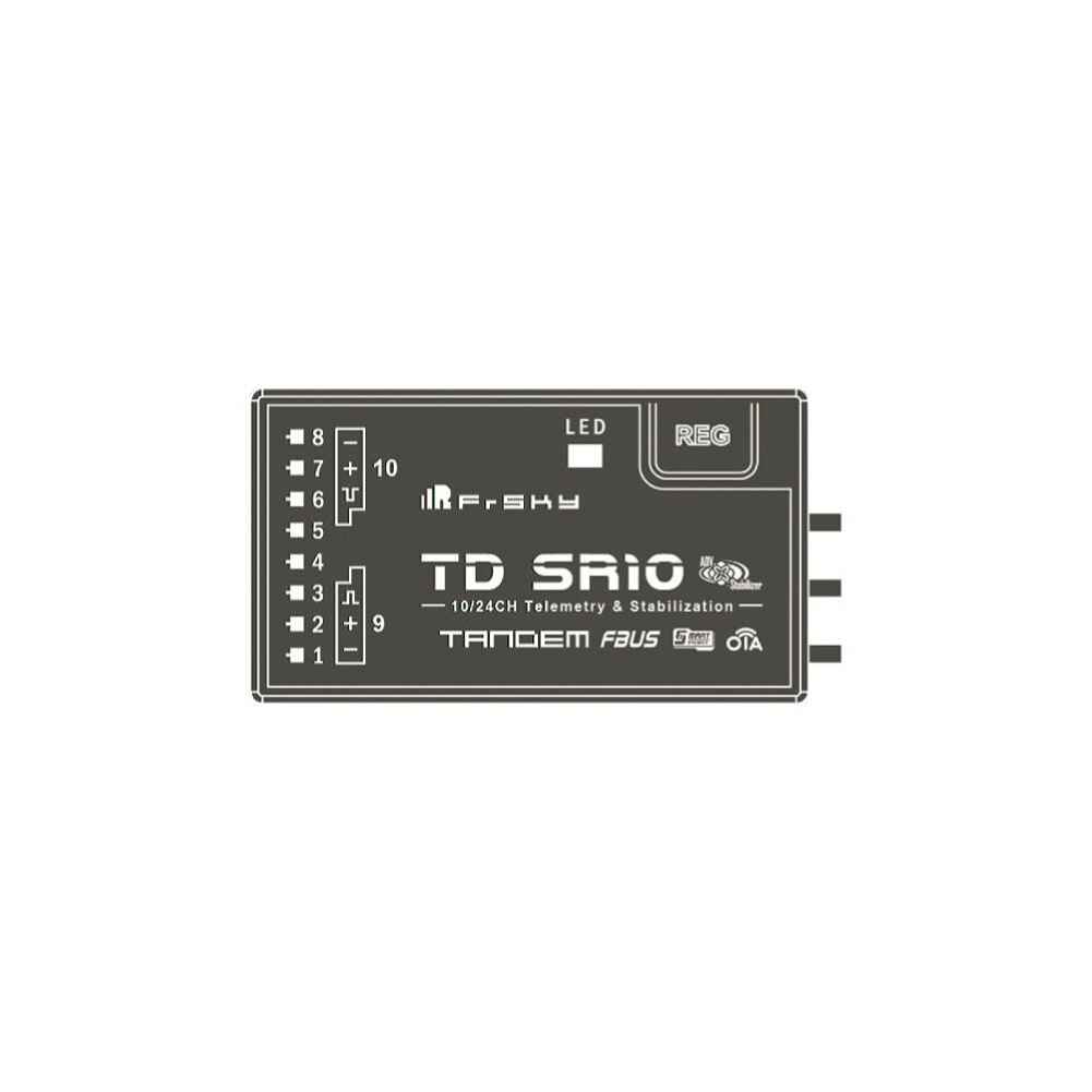 FrSky TD SR10 Dual-Band Receiver with ADV Stabilizer, 2.4GHz & 900MHz, Triple Antenna, PWM/SBUS/FBUS/S.Port