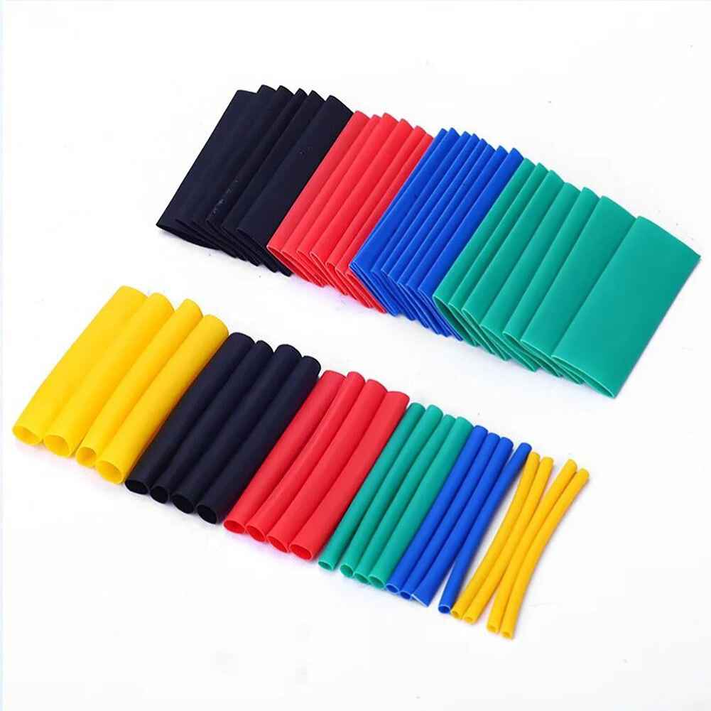 530pcs Heat Shrink Tubing Kit, 2:1 Polyolefin Wire Sleeve Assortment, 8 Sizes, 5 Colors, Flame Retardant, UL Approved