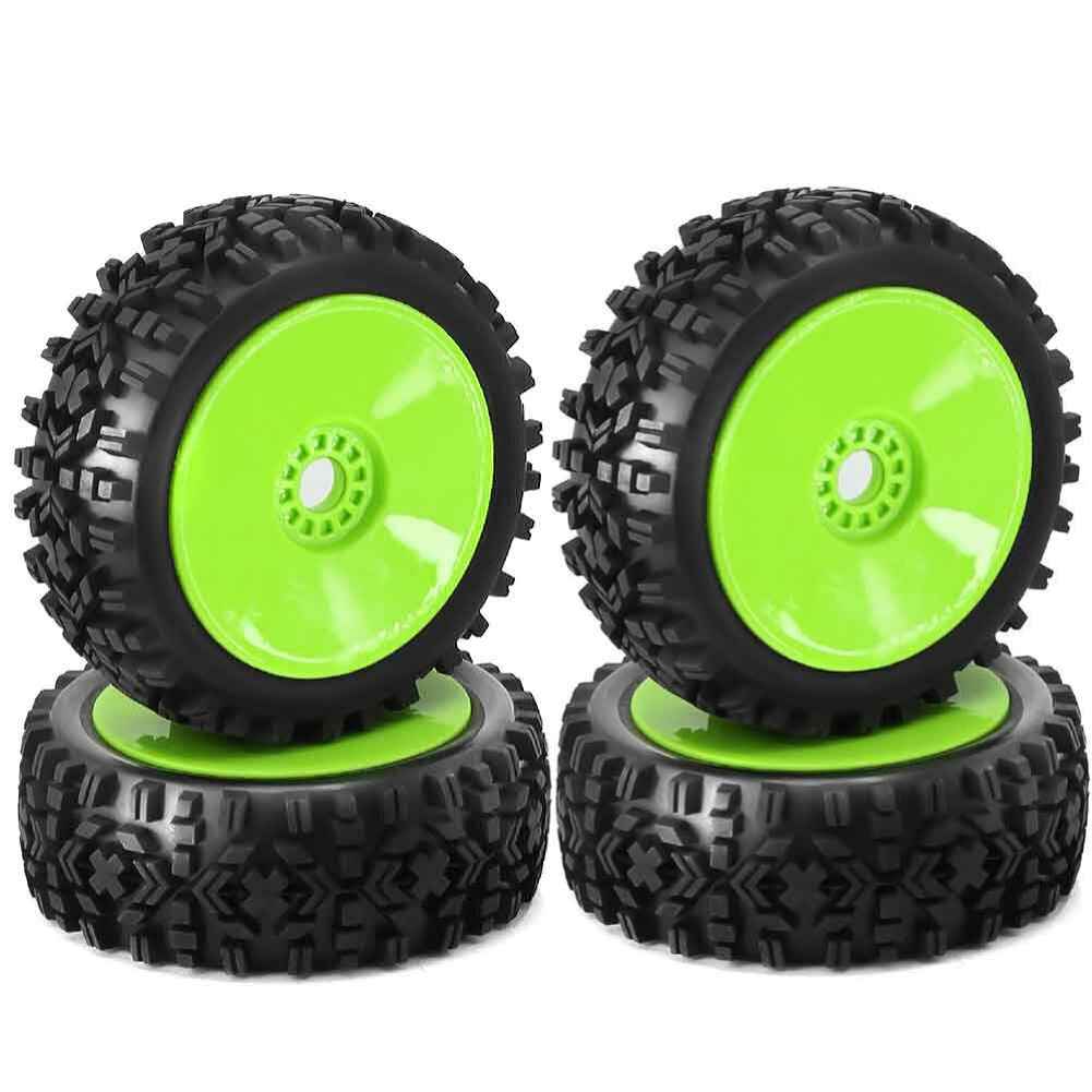 4Pcs 17mm Hex Tires Wheel Rims for 1/8 Nitro Off Road RC Car HSP HPI Kyosho