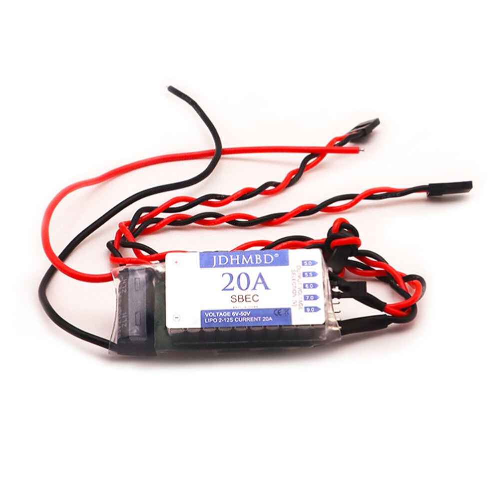 JDHMBD 20A High Current BEC Step-Down Module SBEC UBEC, Input 6-50V, Compatible with 12S RC Aircraft Helicopter - Image 4