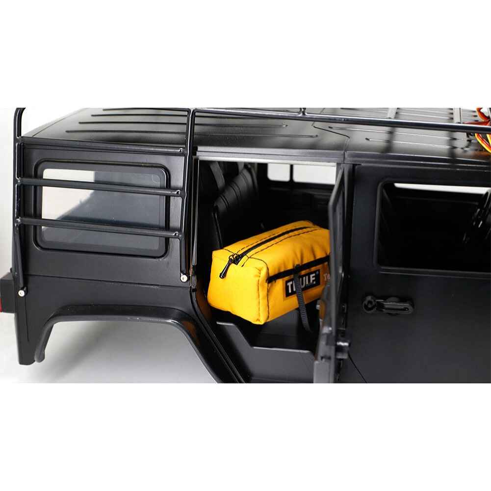 Simulation Roof Storage Luggage Bag for 1/8 1/10 RC Crawler Cars SCX10 TRX4 RC4WD D90