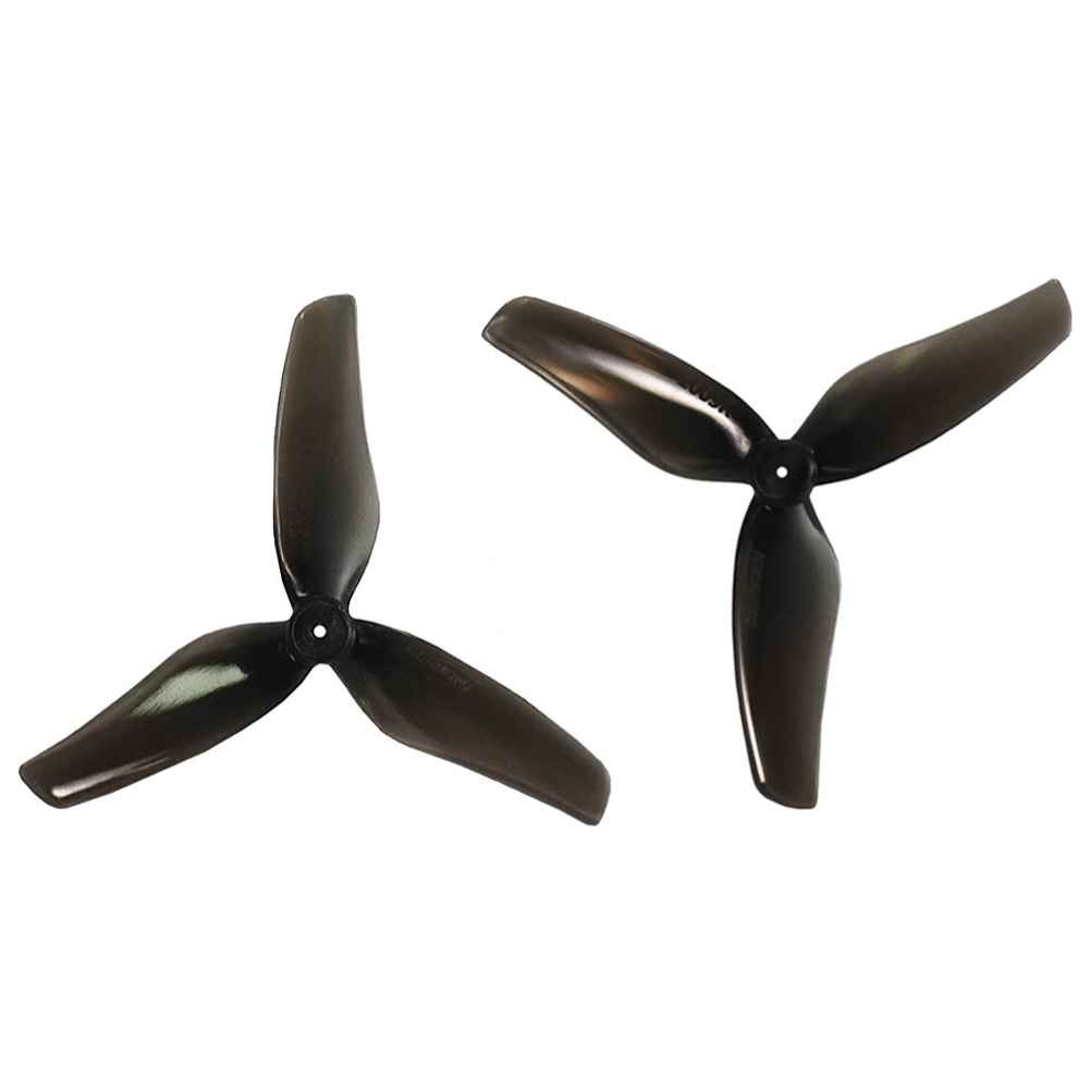 Gemfan Hurricane 2009 2-Inch 3-Blade Propeller, Clear Black, 1.5mm Hole, for 1103 Motor RC FPV Racing Drones