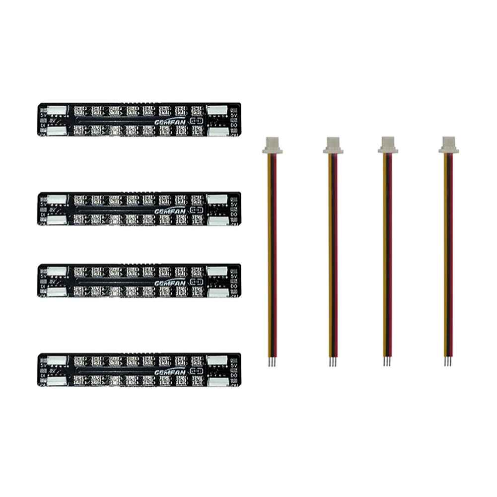 GEMFAN LED 08/20 Programmable LED Strip Light with CU Controller for RC Drone FPV Racing, 5V, 2-6S Compatible