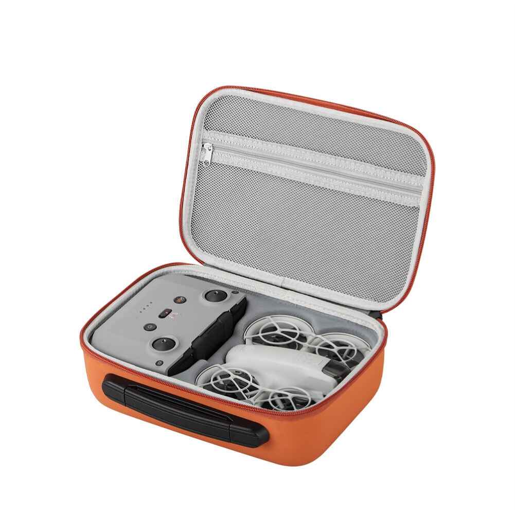 Sunnylife Waterproof Storage Bag for DJI NEO RC Drone Quadcopter, Large Capacity for Fly More Combo, 4 Batteries, EVA Leather Case
