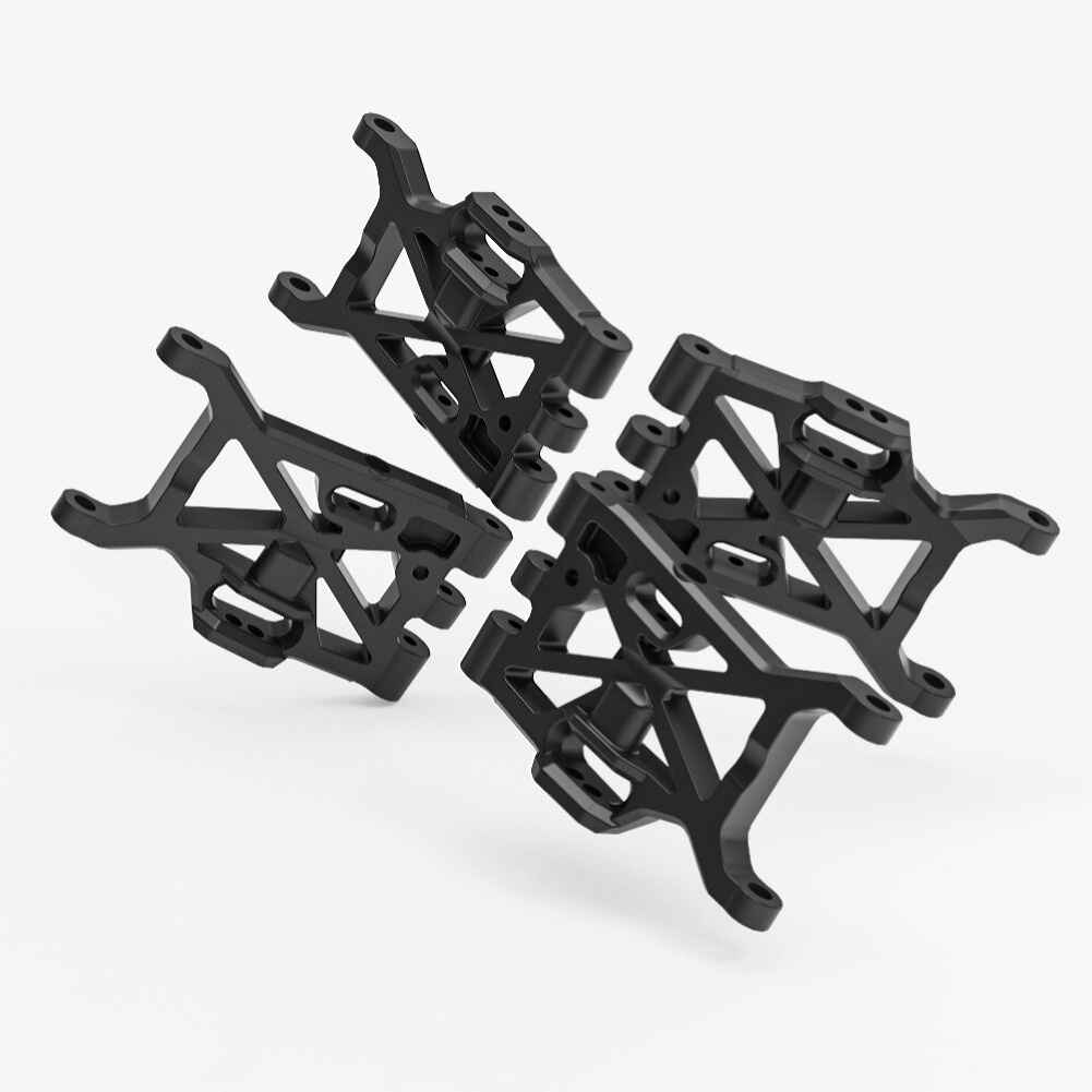 ZD Racing MT16 1/16 RC Car Front Rear Lower Suspension Arm, 4PCS, Model 16001, Black Plastic