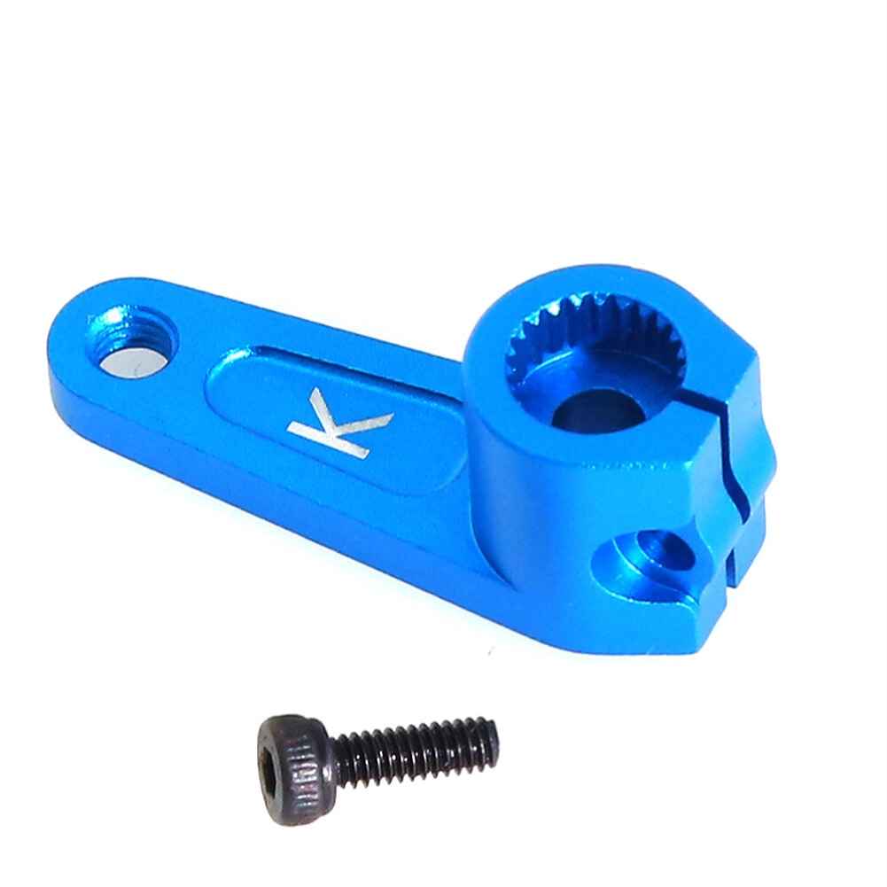 Upgraded Metal Servo Arm Horn 23T, Aluminum Alloy, Blue, Compatible with Tamiya Sanwa/Ko Propo RC Cars Models