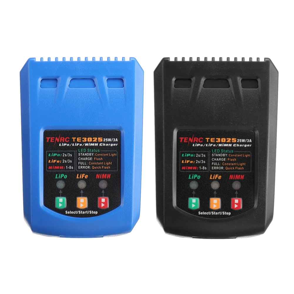 TENRC TE3025 25W/3A Battery Balance Charger for 2-3S Lipo and 1-8S NIMH Batteries - Image 6