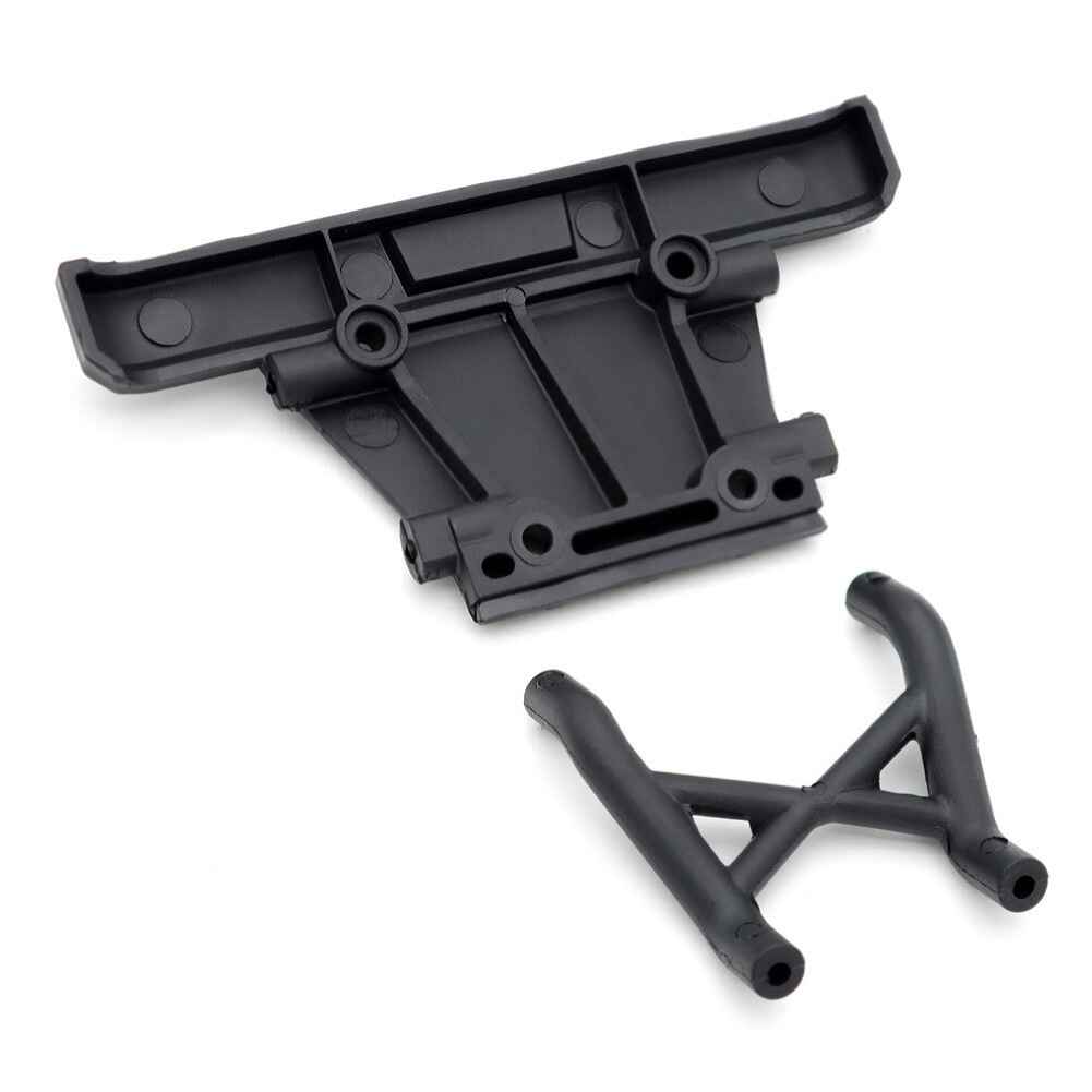 ZD Racing MT16 1/16 RC Car Front Rear Bumper Protector Set, Nylon, Black, Model 16012 16013