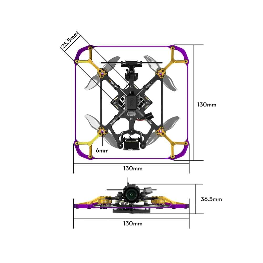 Flywoo Flytimes 85 HD O4 Pro 2S Micro FPV Racing Drone BNF, GOKU F405 FC, 4K Video, Indoor Commercial Shooting - Image 4
