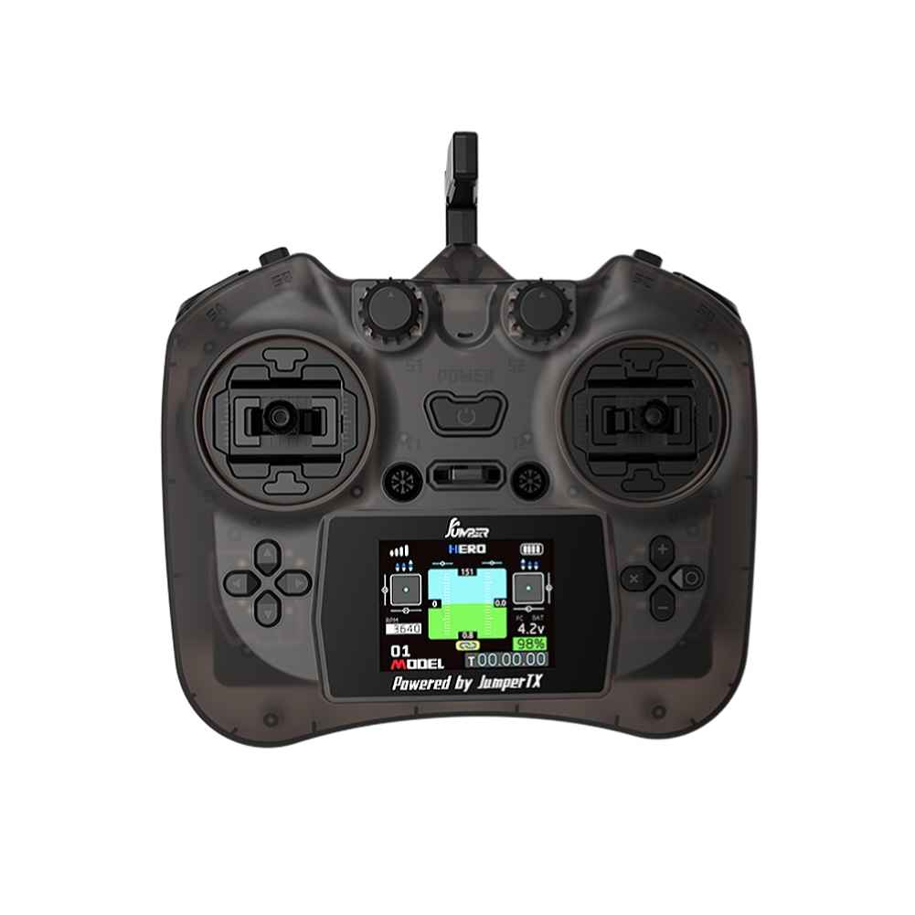 Jumper Smart 2.4GHz 12CH ELRS Radio Controller, 2-Inch Color Screen, Hall Sensor Gimbals, Small Size, Multi-Color Options