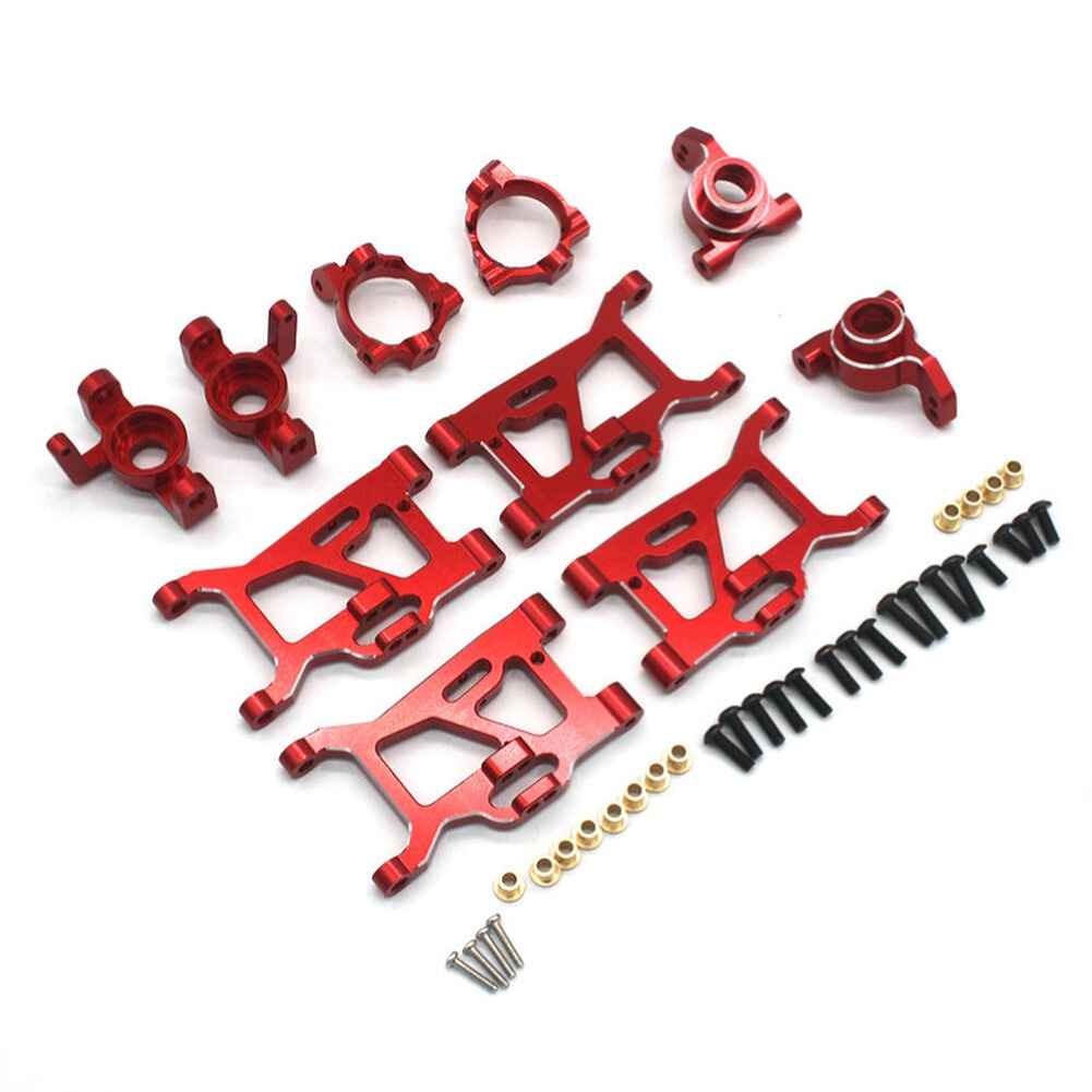 Upgraded Metal Suspension Swing Arm Steering Cup Set for 1/14 1/16 ZD Racing MT16 Rlaarlo JIUSI MT14R PT14R RC Cars
