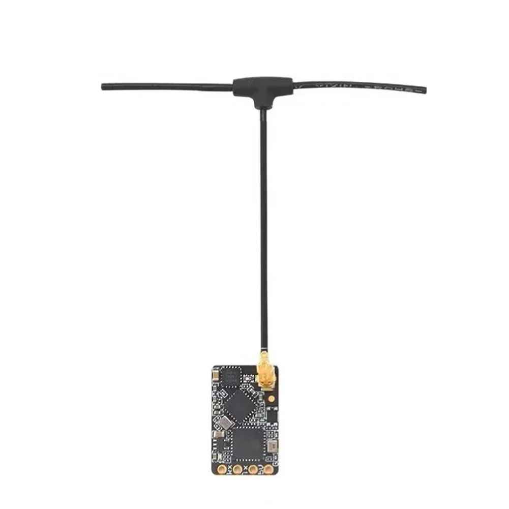 ELRS 2.4GHz NANO RC Receiver with T Antenna for FPV Racer Drone, Low Latency, High Range