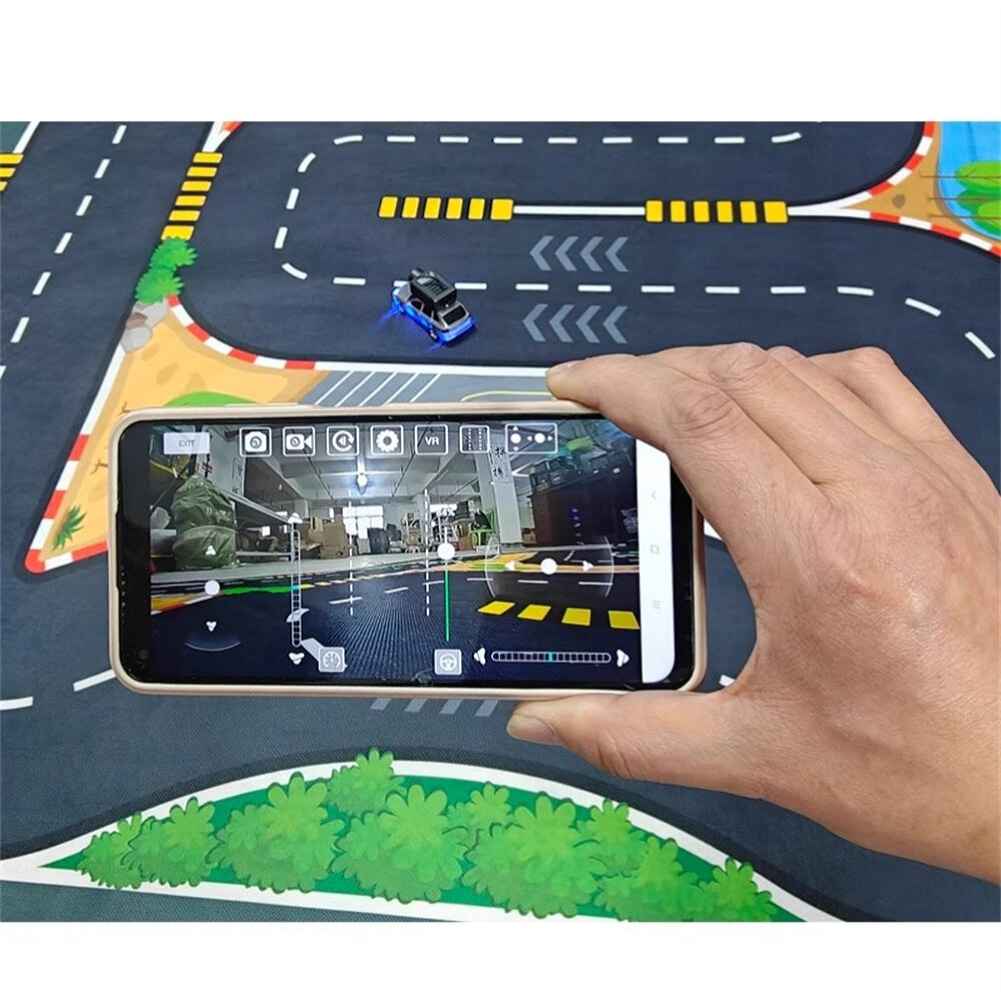 Wltoys 6401 K6 FPV Drift RC Car Race Track Map Scene Mat, 1/64 Scale, Textile Cloth, 152x101cm, Black - Image 2