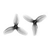 HQProp T2.8X1.6X3 2.8 Inch 3-Blade Grey Propellers for RC FPV Racing Drones, 1.5mm Shaft, 2 or 6 Pairs