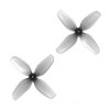 HQProp Ultralight 31mm 1.2X0.9X4 4-Blades Grey Propeller for RC FPV Whoop Drone, 1.0mm Shaft, 2Pairs/6Pairs
