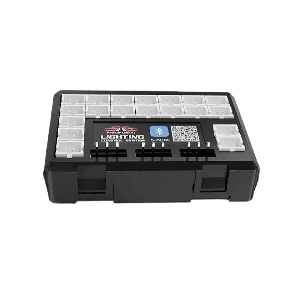 SG Pinecone Forset SG-DZ05 LED Lighting Control System for RC Cars, Bluetooth Compatible, Black